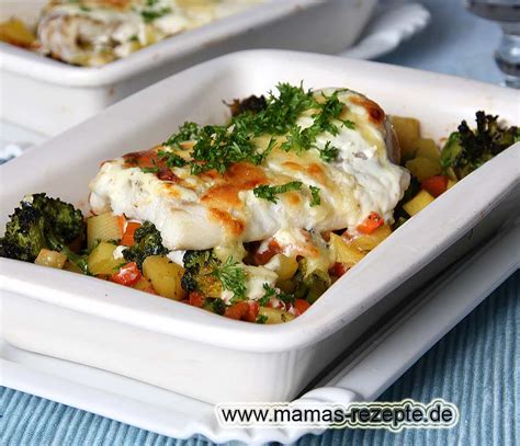 Berbackenes Kabeljaufilet Auf Gem Se Mamas Rezepte Mit Bild Und