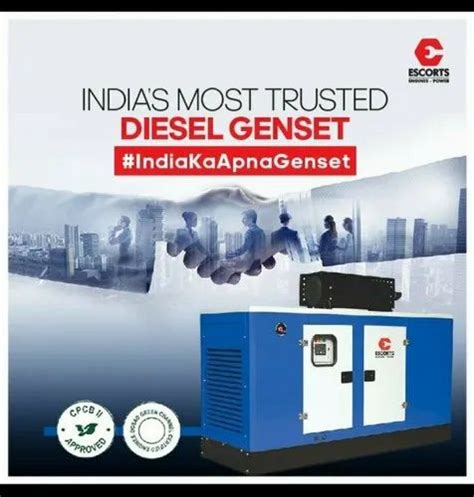 Three Phase Escorts Silent Genset 30 Kva At Rs 325000unit In Faridabad