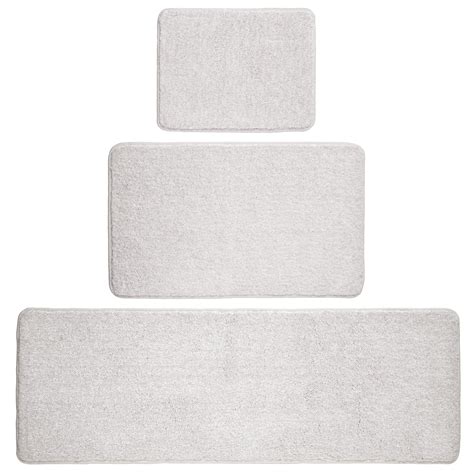 Mdesign Non Slip Microfiber Polyester Rectangular Spa Mat Bath Rugs