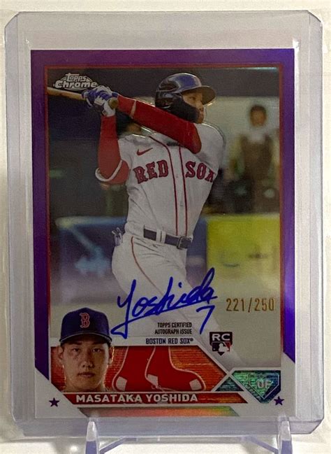 世界250枚限定 吉田正尚 直筆サインカード 2023 Topps Chrome Red Sox レッドソックス RC Auto