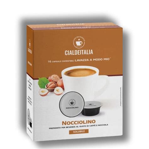 Cialdeitalia Caffè Nocciolino 16 Cps compatilbili Lavazza A Modo Mio