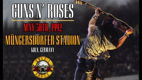 Guns N Roses May 30th 1992 Müngersdorfer Stadion Cologne