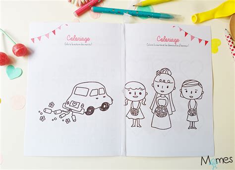 Le Livret De Coloriages Et Jeux Pour Enfant Un Mariage Momes Net