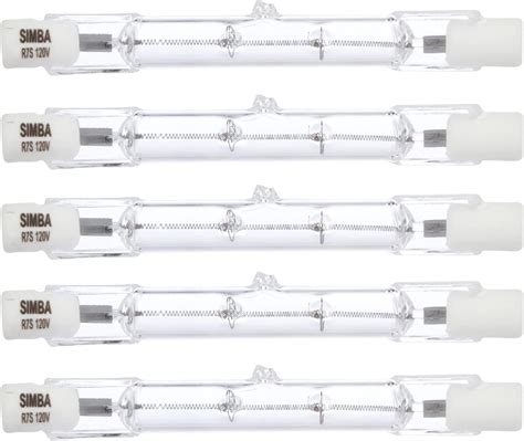 Simba Lighting Halogen R7S 78mm T3 100W Dimmable 800lm 5 Pack J Type