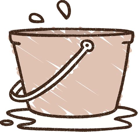 Wet Bucket Chalk Drawing 9819132 Vector Art At Vecteezy