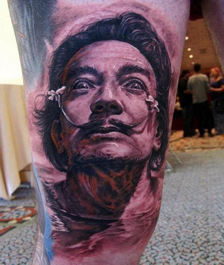 Salvador Dalí by Stefano Alcantara TattooNOW