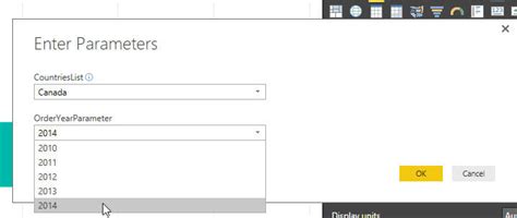 Using Parameters In Power Bi