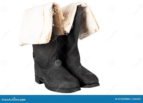 Kirza Boots Boots Made from Artificial Leather with Footwraps. Combat ...