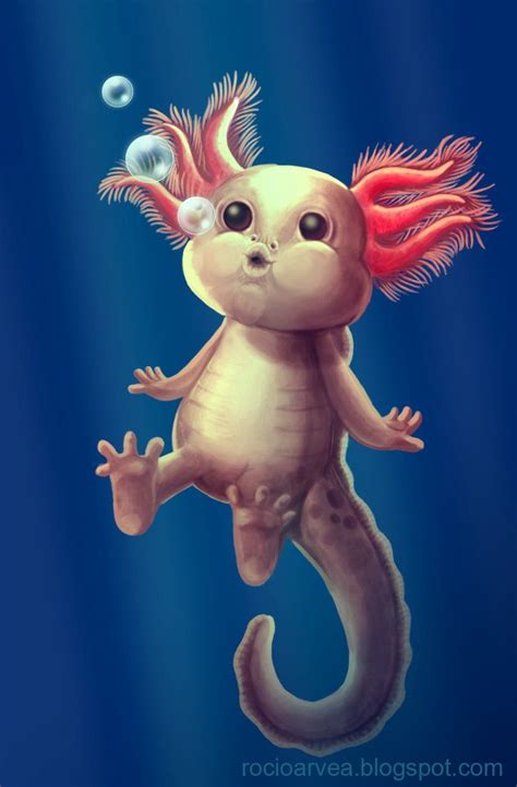 Axolotl Color Version By Roargo On Deviantart Axolotl Daily Painting