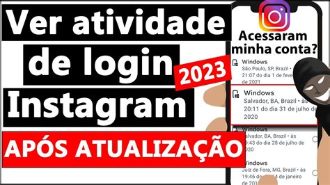 Como Ver Atividade De Login No Instagram Youtube