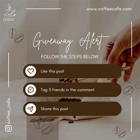 Coffee Cafe Instagram Post Canva Template Coffee Template