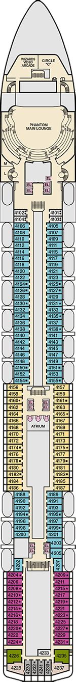 Carnival Miracle Deckplan And Kabinen Plan