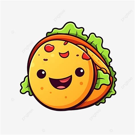 Ilustra O De Desenho Animado De Taco Fofo Png Desenho Animado