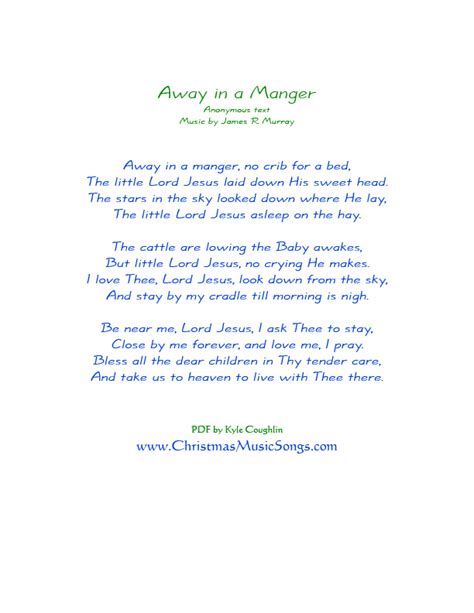 Away in a Manger lyrics