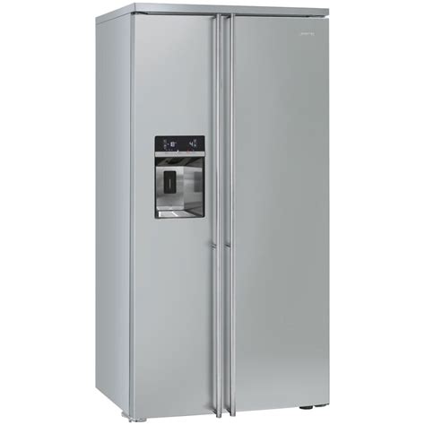 Smeg Fa63x American Style Fridge Freezer With Ice And Water Stainless