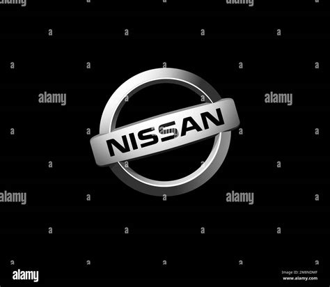 Nissan Motor India Private Limited Rotated Logo Black Background