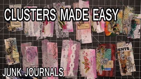 JUNK JOURNAL CLUSTERS Mass Making Of Cluster Ephemera Craft With Me