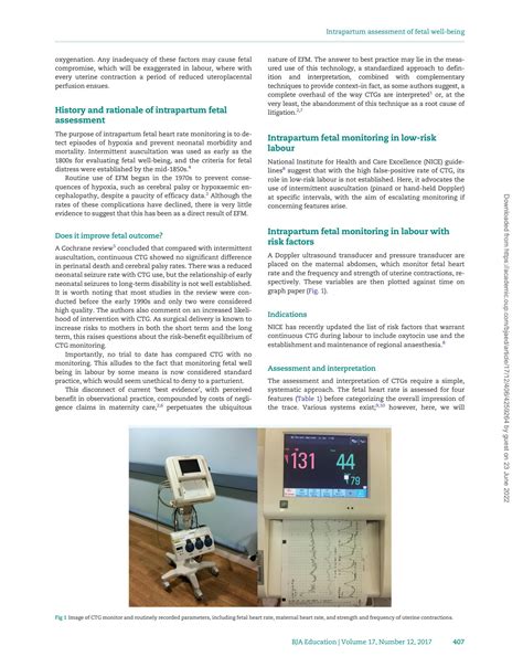 Solution Intrapartum Assessment Of Fetal Well Being Studypool