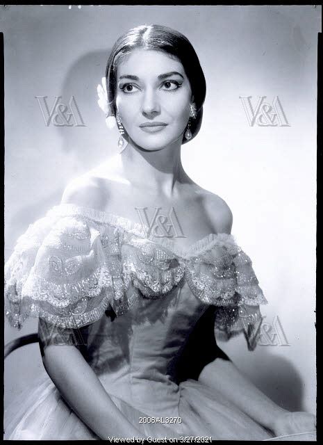 Portrait Of Opera Singer Maria Callas In La Traviata By Houston Rogers