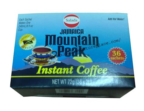 Salada Jamaica Blue Mountain Peak Instant Coffee 24 One Cup Sachets 72g | Best Jamaica Products ...