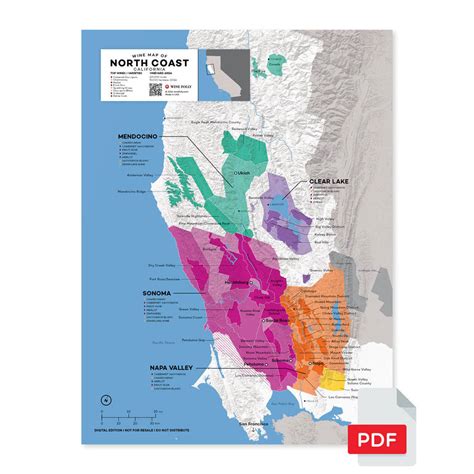 Wine Regions Of Sonoma County Framed Map Ubicaciondepersonascdmxgobmx