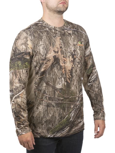 Mossy Oak Mens Country Dna Long Sleeve Performance Camo Tee Shirt Up To 3xl