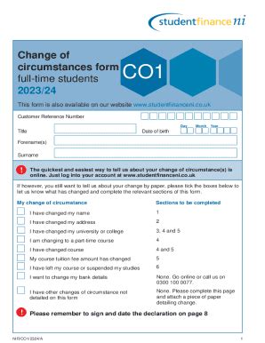 Fillable Online Forms For Academic Year To Student Finance