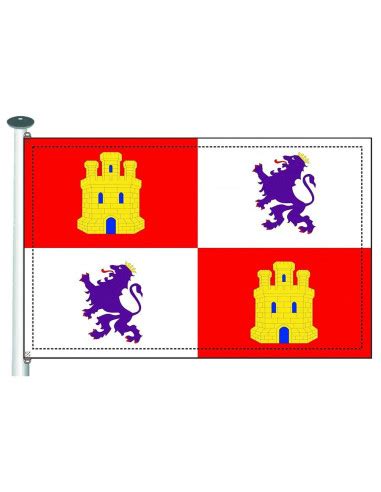 Bandera Castilla y León para exteriores Tienda Medieval