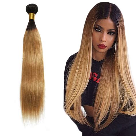 Amazon 1b 27 Bundles Human Hair Ombre Bundles Honey Blonde