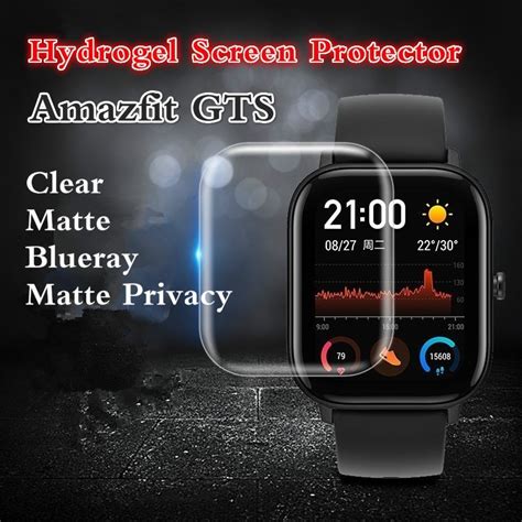 Amazfit Gts Mini Hydrogel Film Screen Protector Clear Blueray