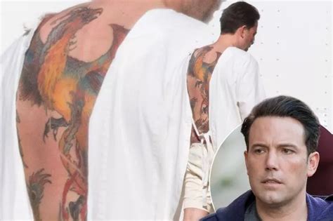 Ben Affleck Reveals Huge Phoenix Tattoo Covering His Whole Back And It