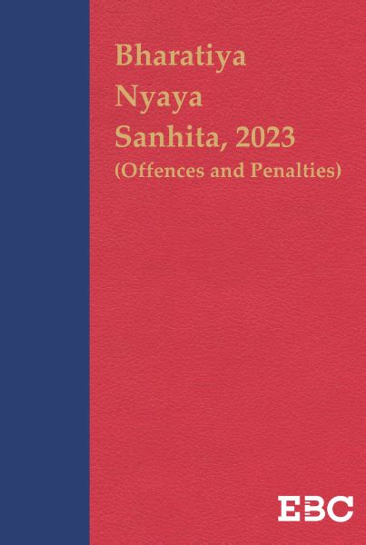 Bharatiya Nyaya Sanhita Offences And Penalties Coat Pocket Edition