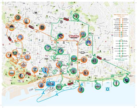 Servicios bus turístico: horarios y mapa | Barcelona City Tour
