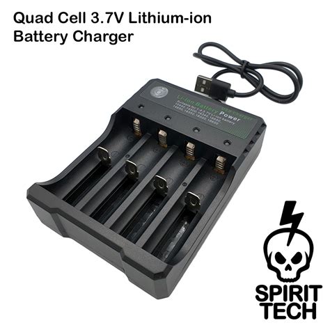 Quad Slot Universal Lithium Ion Battery Charger Spirit Tech