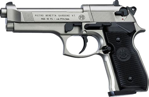 Beretta 92fs Nickel Black Grips