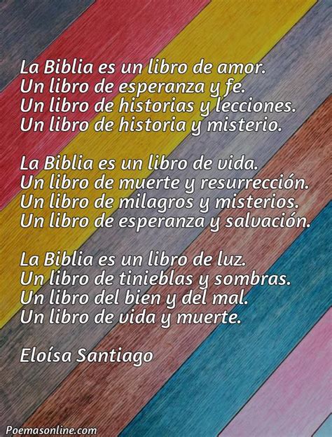 Cinco Poemas Sobre Los Libros De La Biblia Poemas Online