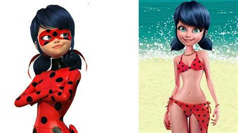 Miraculous Ladybug Characters As Bikini Youtube