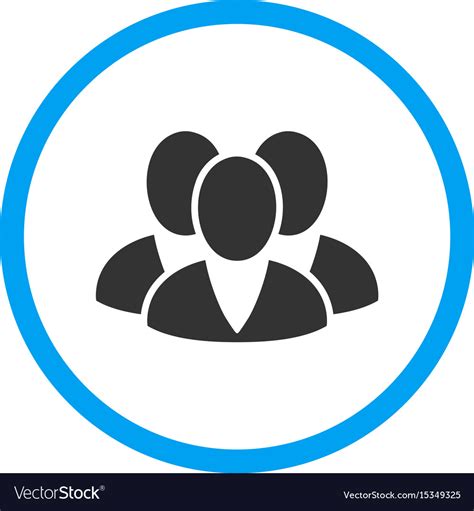 Clients Rounded Icon Royalty Free Vector Image