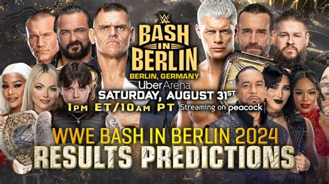 WWE Bash In Berlin 2024 Results Predictions