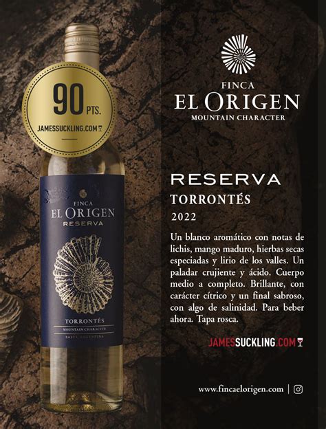 James Suckling Reserva Torront S Pts Finca El Origen