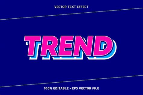 Premium Vector Trend Vector Text Effect