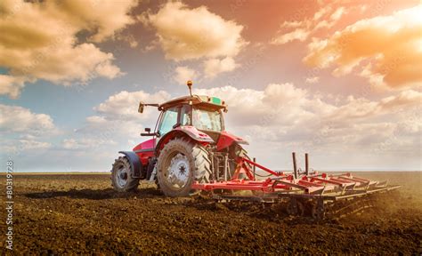 Fototapeta rolnictwo maszyny maszyna pejzaż traktor Dekowizja pl