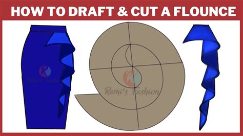 How To Draft And Cut A Flounce YouTube