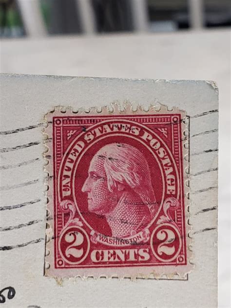 2 Cent George Washington Stamp Red Etsy