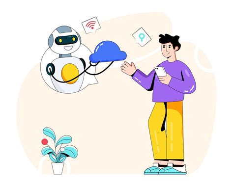 cloud robot  storage  vector art  vecteezy