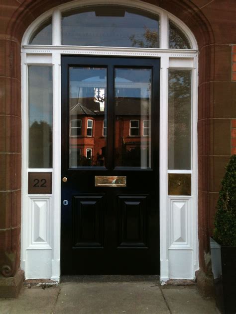 Bespoke Hardwood Painted Entrance Door With Matching Frame And Glazed