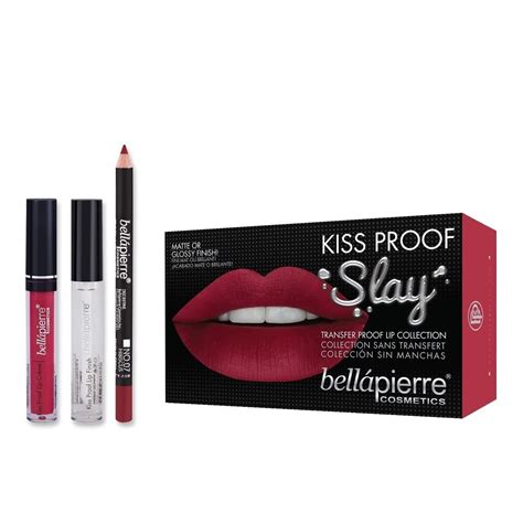 Bellapierre Kiss Proof Slay Lip Kit Hibiscus Glowii