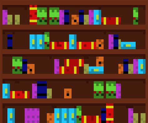 Full Bookshelf Pixel Art Maker