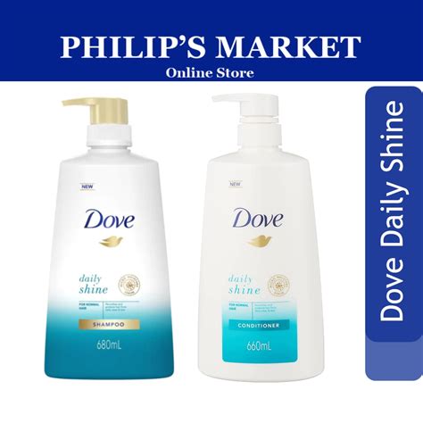 Dove Daily Shine Shampoo Conditioner Shopee Singapore