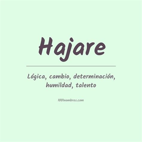 Significado Del Nombre Hajare